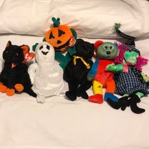 Halloween Beanie Babies - Lot of 6